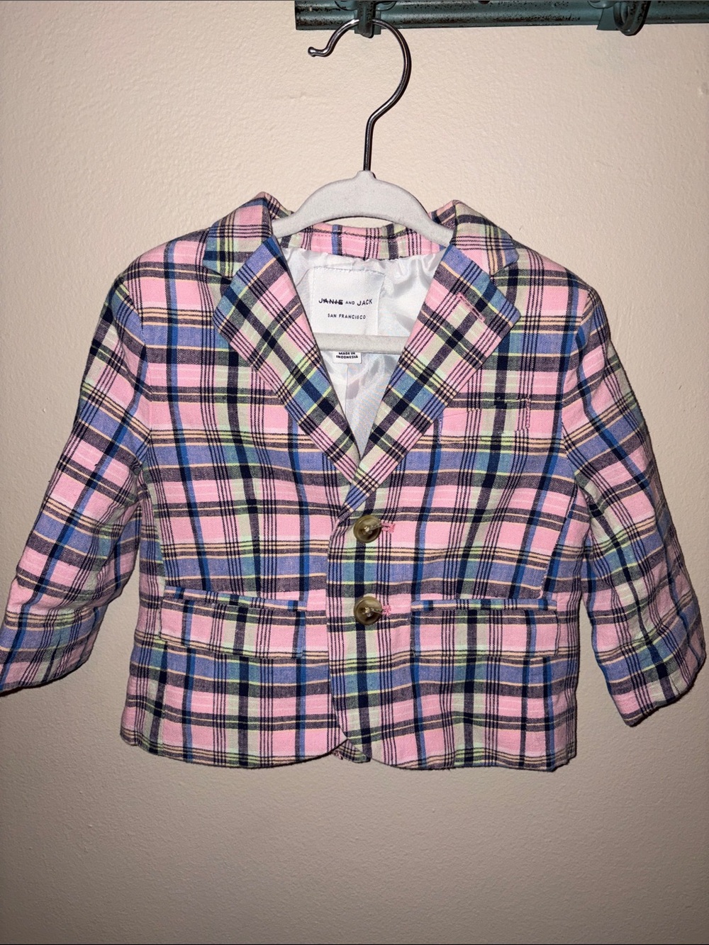 Janie and Jack Plaid Sport Coat